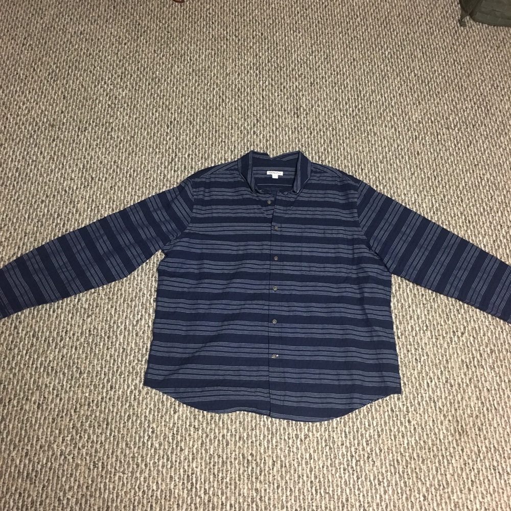 Navy Blue Button Down Shirt
